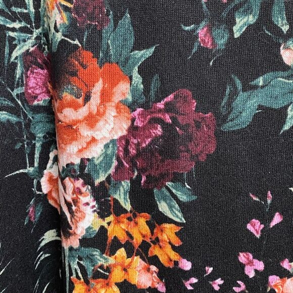 NWT Ava James Women's Floral Blouse Tunic Sz 1X Asymmetrical Hem Artsy Office - Picture 6 of 14